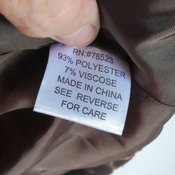 Luii Cheetah/ leopard  style  jacket size medium - Picture 6 of 12